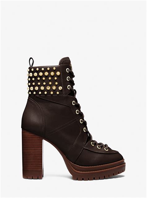 Yvonne Studded Leather Boot 